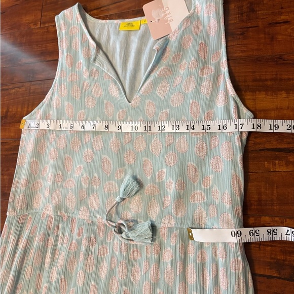 Roller rabbit boho artsy tassel bohemian the corrine maxi dress midi medium NWT - Picture 14 of 15